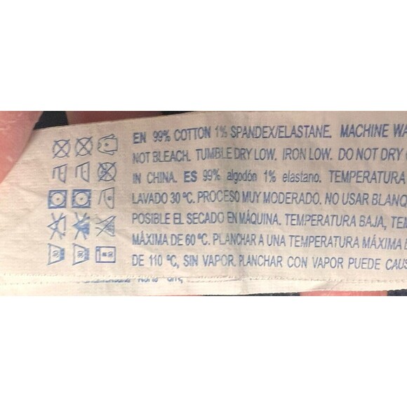 Forever 21 Women's Mini Corduroy Skirt Size S Navy Blue Button Front Stretch - Picture 6 of 7